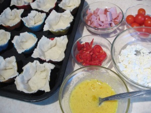 Ingrediente pentru cosulete din foietaj