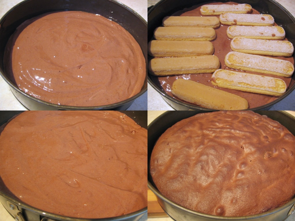 Colaj de poze cu pașii de preparare a blatului de tort Colaj de poze cu pașii de preparare a blatului de tort