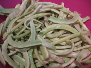 Pastai de fasole verde, curatate