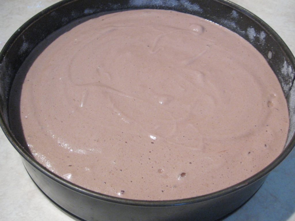 Compoziție pentru blat de tort cu cacao în tava de copt