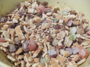 Amestec de ingrediente pentru tortul de biscuiti Amestec de ingrediente pentru tortul de biscuiti
