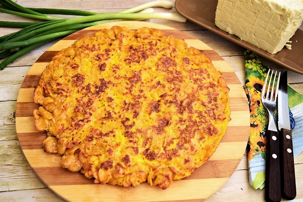 Omletă cu fulgi de porumb