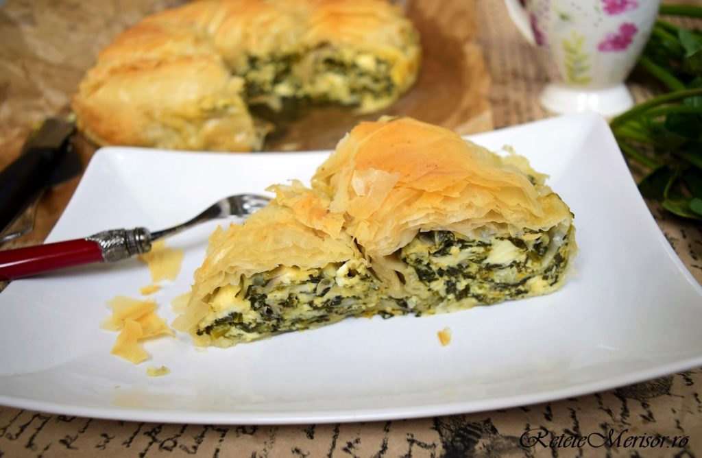 Plăcintă cu spanac și brânză feta