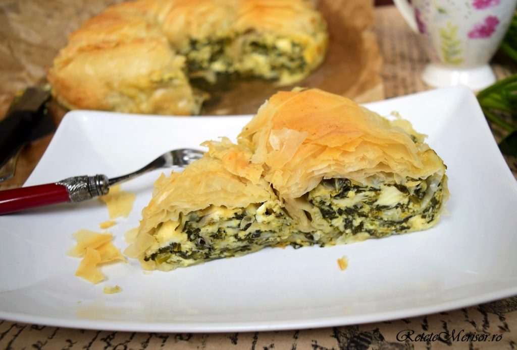 Plăcintă cu spanac și brânză feta
