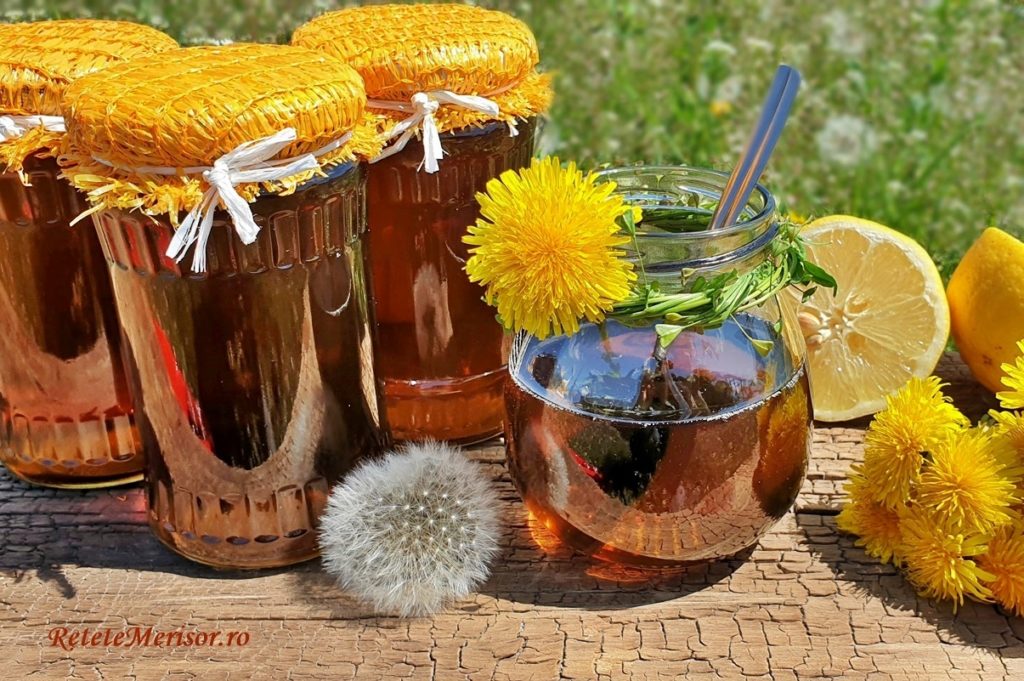 Miere de păpădie sau Sirop concentrat de păpădie