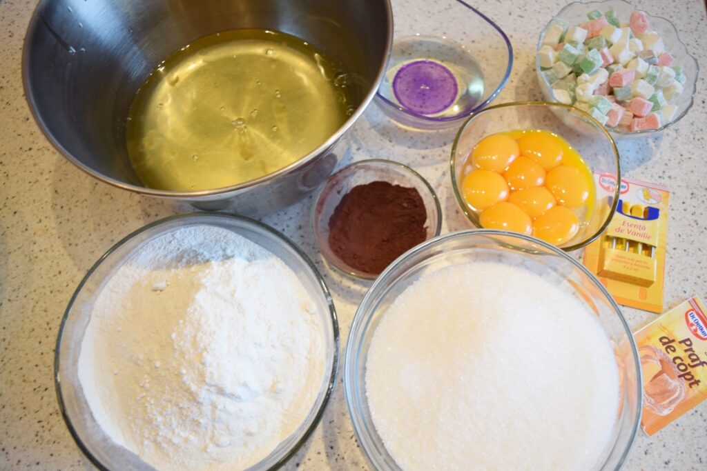 Ingrediente pentru chec cu rahat